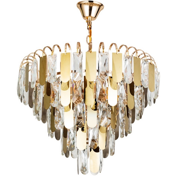 Подвесная каскадная люстра хрустальная Arte Lamp Vivien A2719SP-6GO-52567