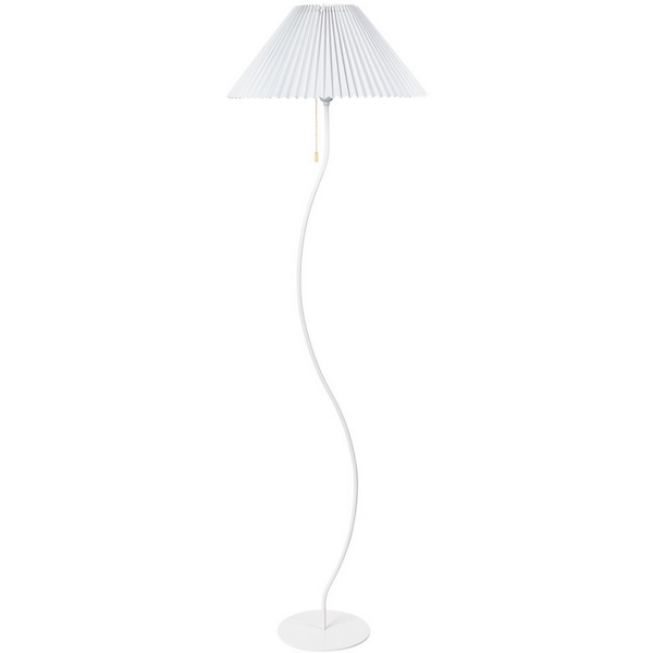 Изогнутый торшер Arte Lamp Agatha A5069PN-1WH-52567