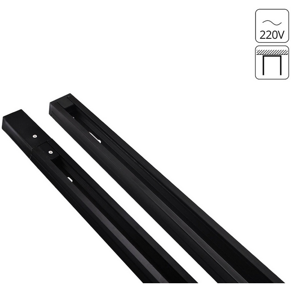 Однофазный шинопровод 1м накладной 220V Accessories Arte Lamp Track A520106-44620