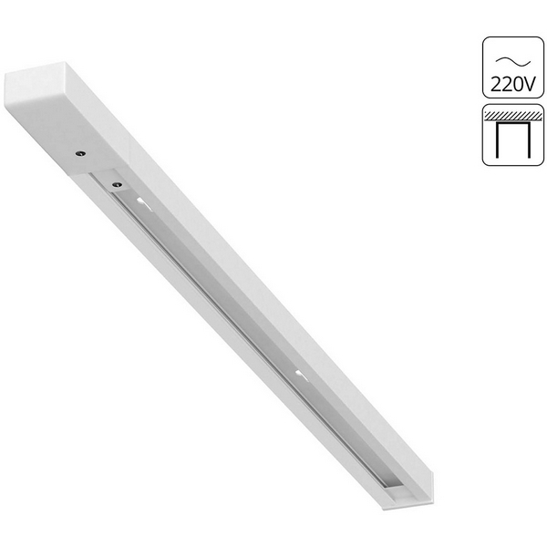 Однофазный шинопровод 1м накладной 220V Accessories Arte Lamp Track A540133-94373