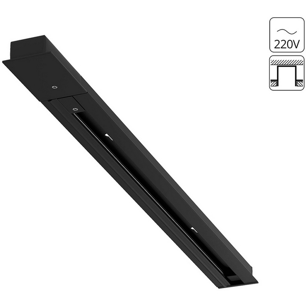 Однофазный шинопровод 1м встраиваемый 220V Accessories Arte Lamp Track A550106-94373