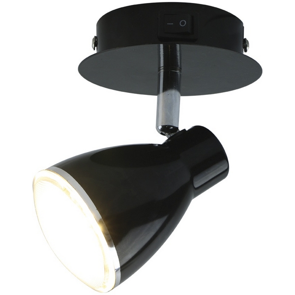 Спот с выключателем светодиодный Arte Lamp Gioved A6008AP-1BK-44620