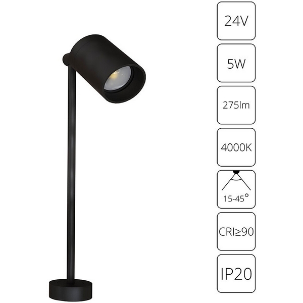 Подсветки для витрин и полок Arte Lamp Presto A6197LT-1BK-94373