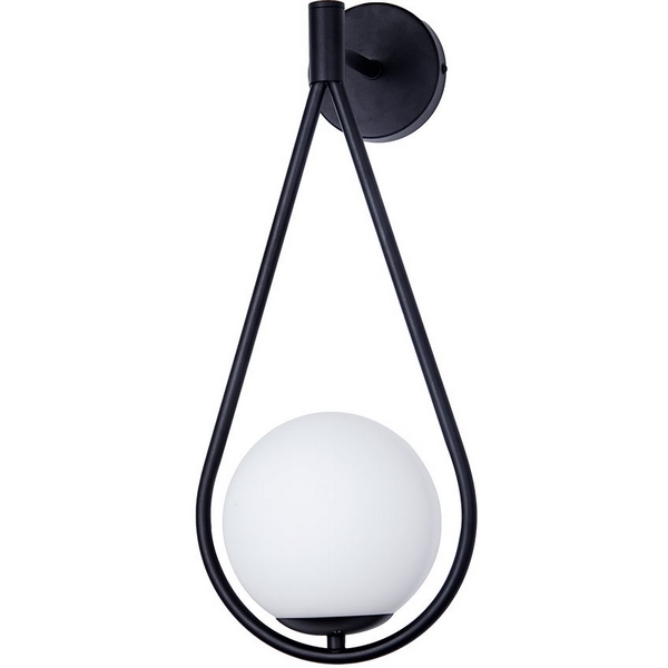 Бра Arte Lamp Matisse A7765AP-1BK-44620 в форме шара