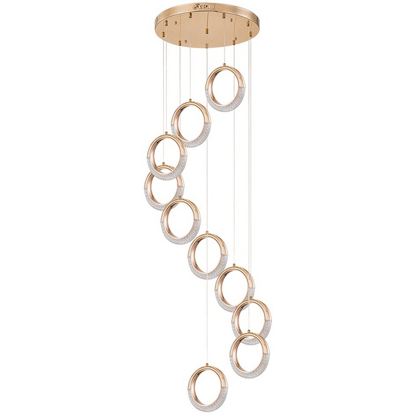 Подвесная каскадная люстра LED Arte Lamp Montana A7777SP-10GO-21299