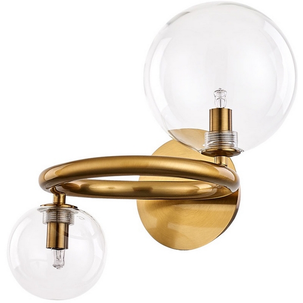 Бра Arte Lamp Albus A7780AP-2AB-44620 (плафоны шарики)