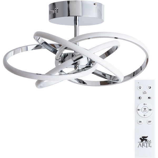 Потолочная светодиодная люстра с пультом управления Arte Lamp Orbit A9052PL-4CC-44620 (Умный дом, Алиса)