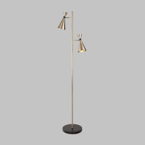 Торшер 01109/2 латунь/черный Bogate's Glustin латунь / черный