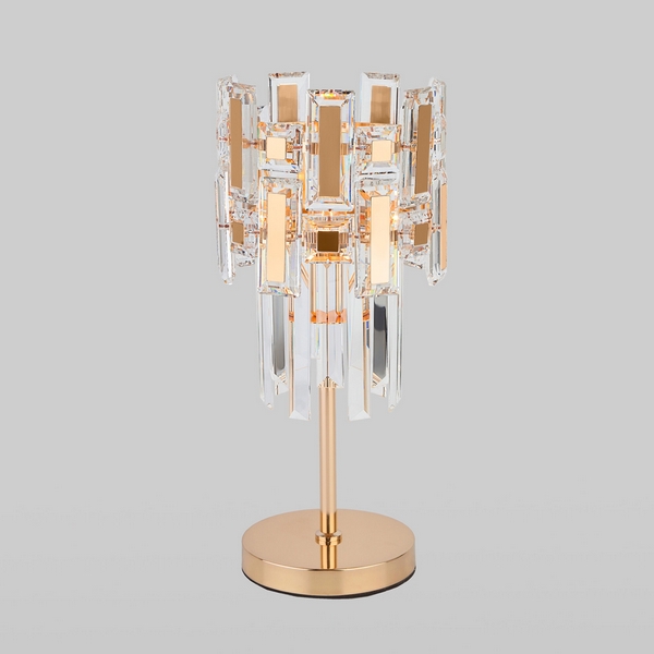 Настольная хрустальная лампа с подвесками 01108/1 Bogate's Lago Strotskis