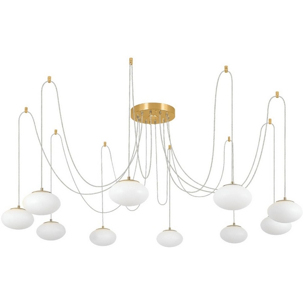 Подвесная RGB люстра паук WiFi с пультом LED Citilux Atman Smart CL226A093-67373 (Умный дом, Алиса)