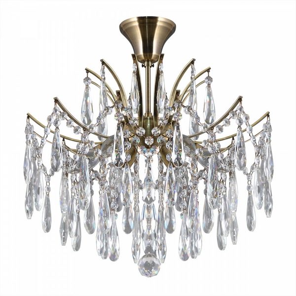 Потолочная люстра хрустальная Citilux Селена CL302163-67373