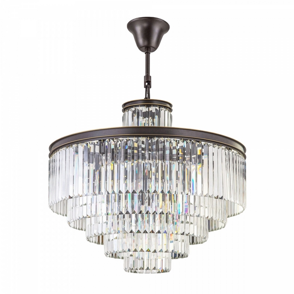 Подвесная каскадная люстра хрустальная Citilux Мартин CL332151-59113