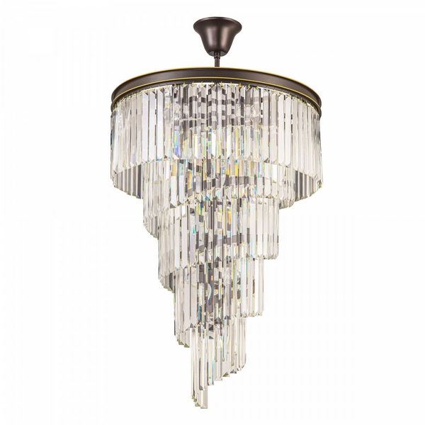 Подвесная каскадная люстра хрустальная Citilux Мартин CL332171-67373