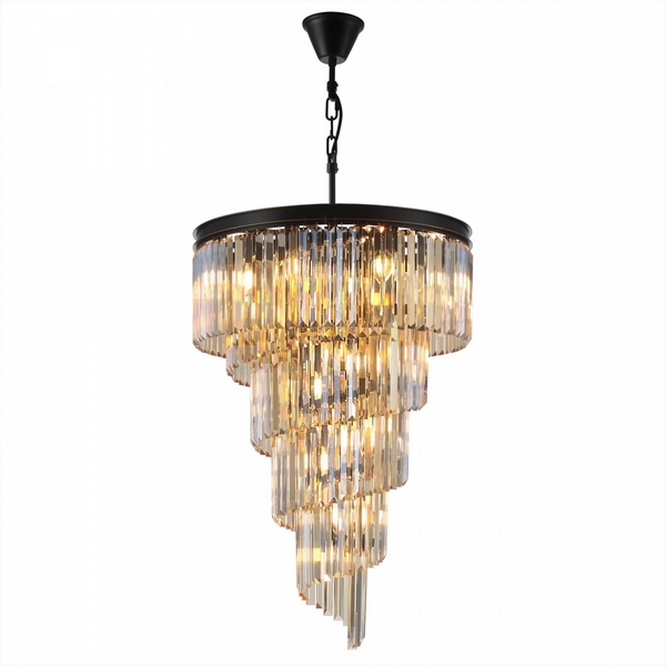 Подвесная каскадная люстра хрустальная Citilux Мартин CL332172-67373