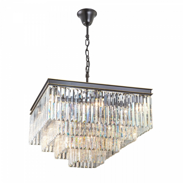 Подвесная каскадная люстра хрустальная Citilux Мартин CL332241-59113