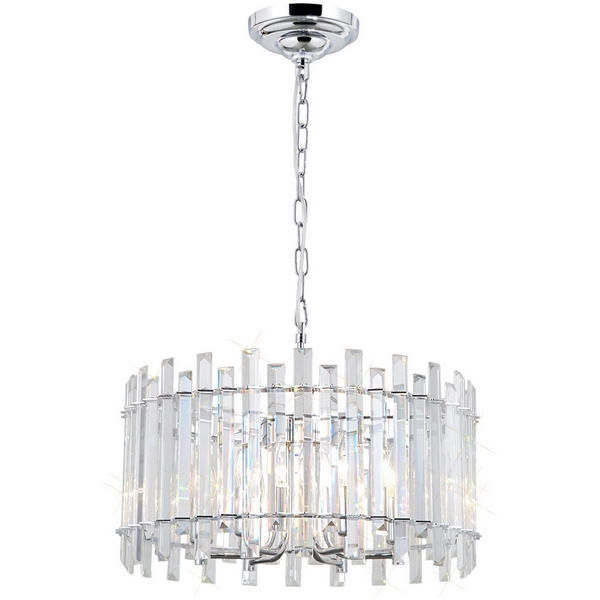 Люстра подвесная хрустальная Хром Citilux Ингвар CL334161-67373