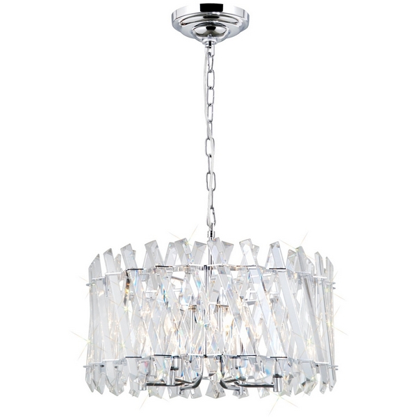 Люстра подвесная хрустальная Хром Citilux Ингвар CL334261-67373