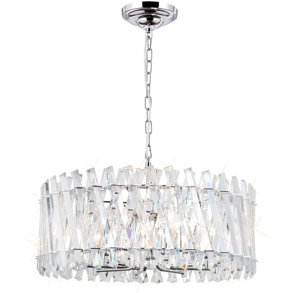 Люстра подвесная хрустальная Хром Citilux Ингвар CL334281-67373