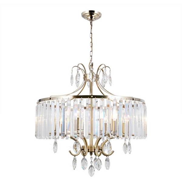 Люстра подвесная хрустальная Citilux Инга CL335183-42383 с подвесками