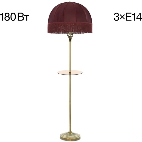 Торшер бахрома с полкой Citilux Базель CL407933T-67373
