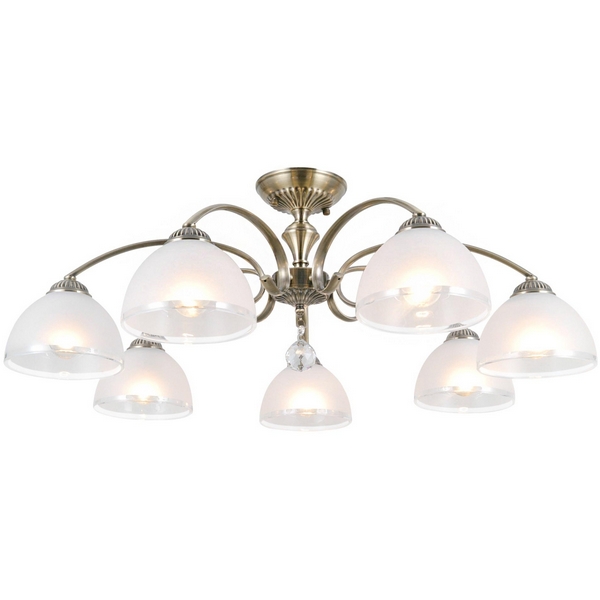 Потолочная люстра хрустальная на штанге Citilux Франческа CL417173-42383 с подвесками