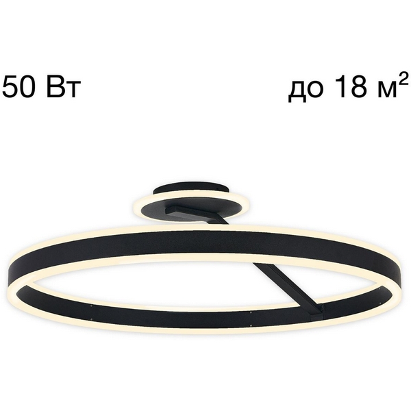 Потолочная светодиодная люстра на штанге Citilux Дуэт CL719741-67373 кольцо