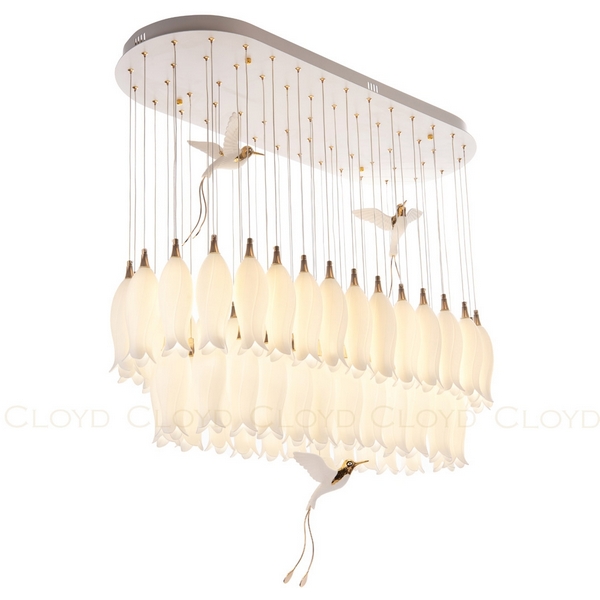 Подвесная светодиодная каскадная люстра птички Cloyd Argana 10814-06764