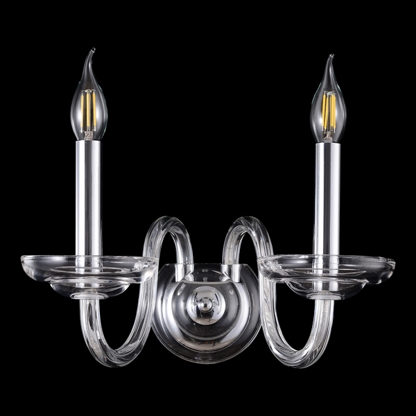 Бра Crystal Lux ARABESQUE AP2 CHROME-67006 подсвечник