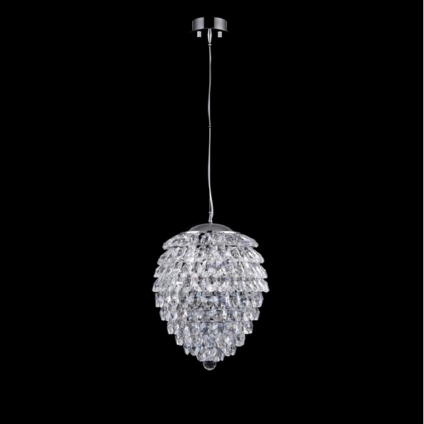 Подвесная люстра хрустальная Crystal Lux CHARME SP4 CHROME/TRANSPARENT-67006
