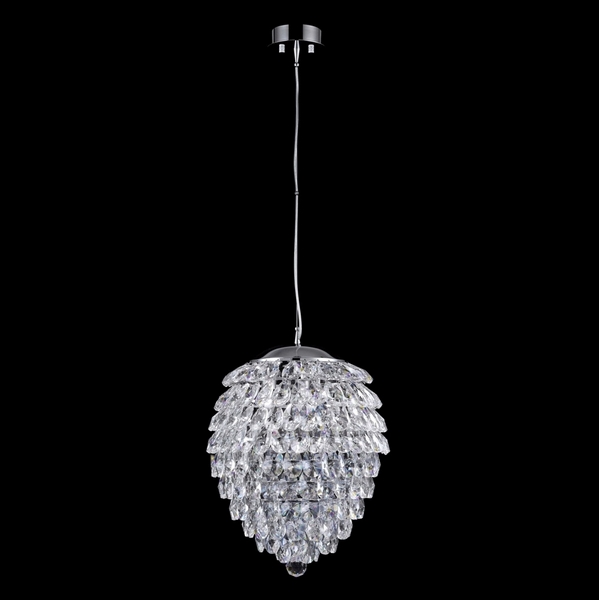 Подвесная люстра хрустальная Crystal Lux CHARME SP6 CHROME/TRANSPARENT-67006