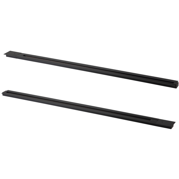 Шинопровод однофазный встраиваемый с питанием и заглушкой Crystal Lux CLT 0.121 01 L2000 BL-17248 (2 метра)