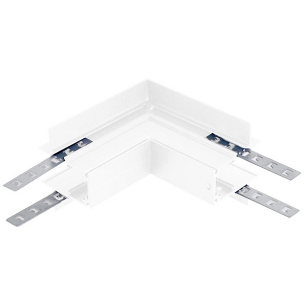 Соединитель внешний угловой для встраиваемого магнитного шинопровода Crystal Lux SPACE CLT 0.223 03 WH-08200