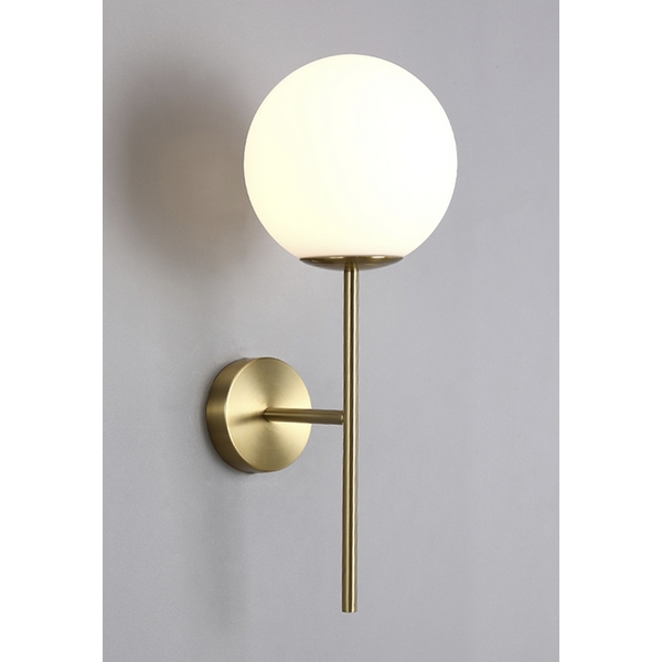 Бра Crystal Lux FELIZ FELIZ AP1 BRONZE/WHITE-08200 в форме шара