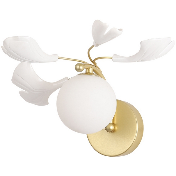 Бра Crystal Lux COLIBRI AP1 GOLD-31492 в форме шара