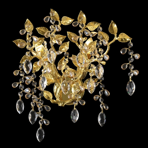 Бра Crystal Lux EDEN AP2 GOLD-31492 форма ветки