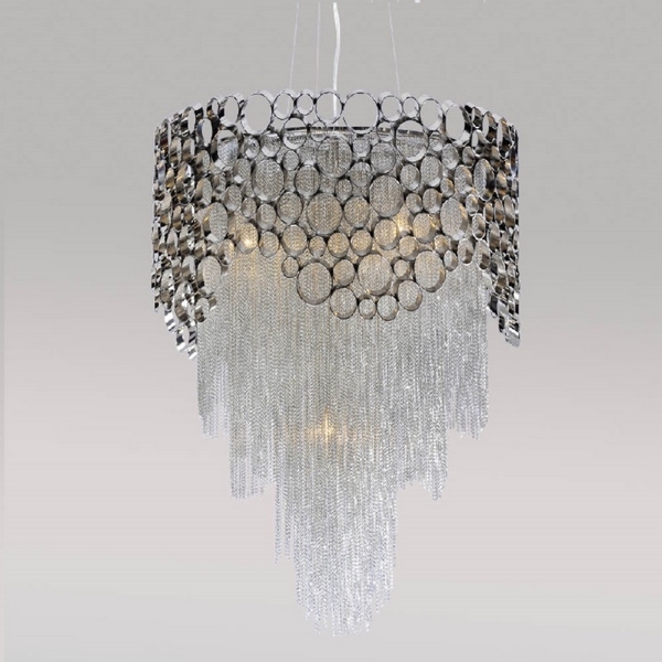 Подвесная каскадная люстра Crystal Lux HAUBERK SP-PL6 D45-31492