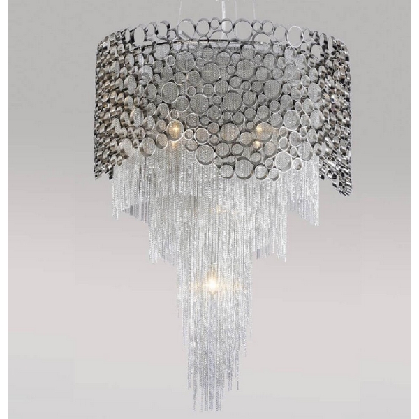 Подвесная каскадная люстра Crystal Lux HAUBERK SP-PL8 D60-31492