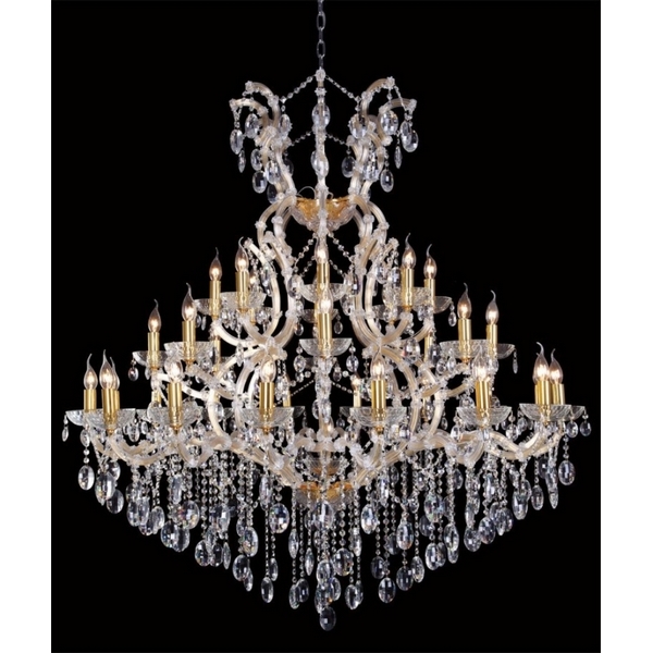 Большая люстра Crystal Lux HOLLYWOOD SP16+8+8 GOLD-08200 подсвечник