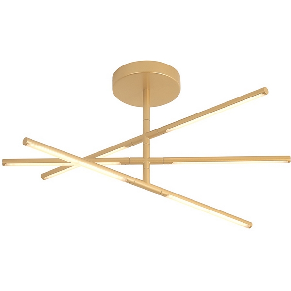 Потолочная светодиодная люстра на штанге Crystal Lux LARGO PL32W D730 GOLD-17248