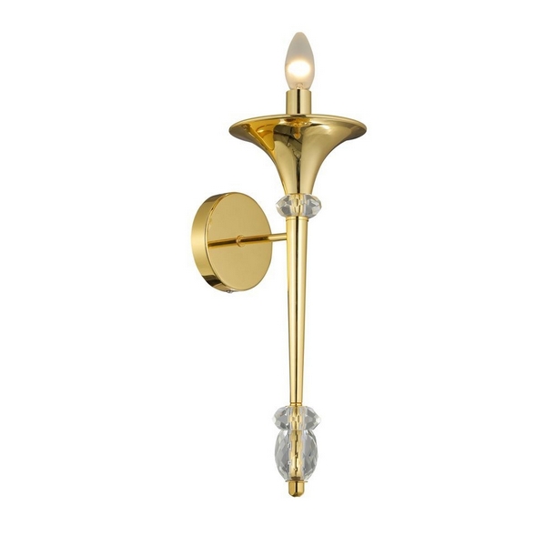Бра Crystal Lux MIRACLE AP1 GOLD-67006 подсвечник