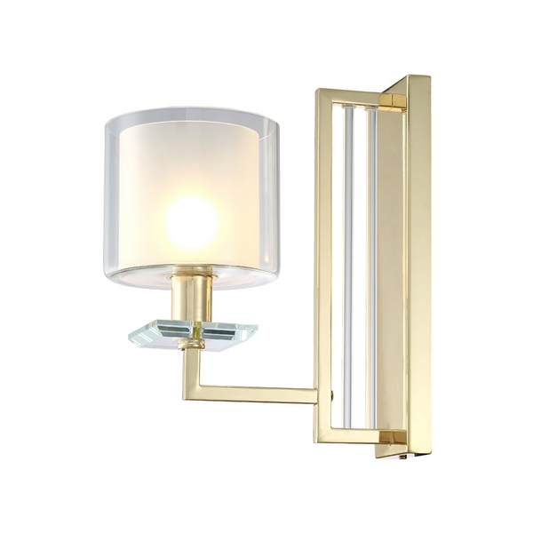 Бра Crystal Lux NICOLAS AP1 GOLD/WHITE-67006