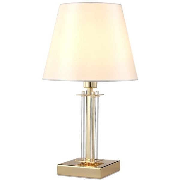 Настольная лампа Crystal Lux NICOLAS LG1 GOLD/WHITE-17248