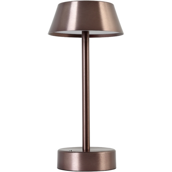 Настольная лампа светодиодная с выключателем и аккумулятором Crystal Lux SANTA LG1 COFFE-17248