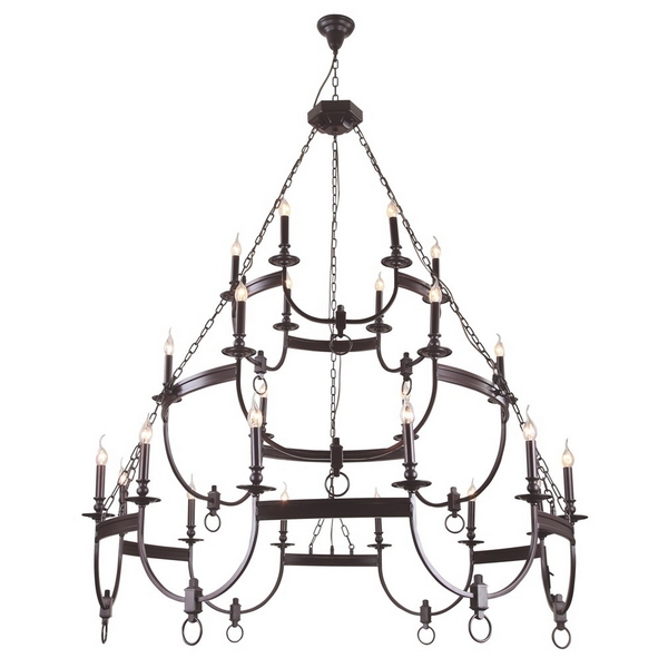 Большая подвесная люстра Crystal Lux SUERTE BROWN SP12+6+6-08200 подсвечник