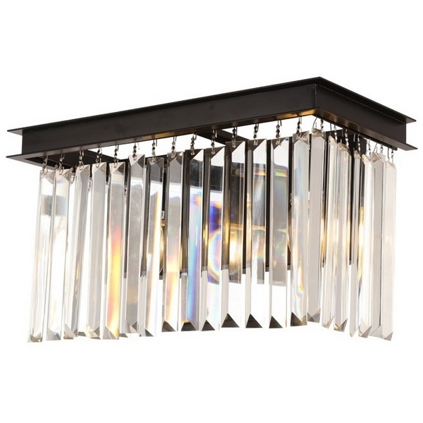 Бра 1920s Odeon KR0387W-2A black/clear-82212