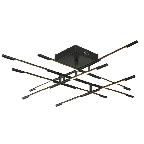 Потолочная люстра светодиодная на штанге Delight Collection Tubular MX18001070-12A black-82212