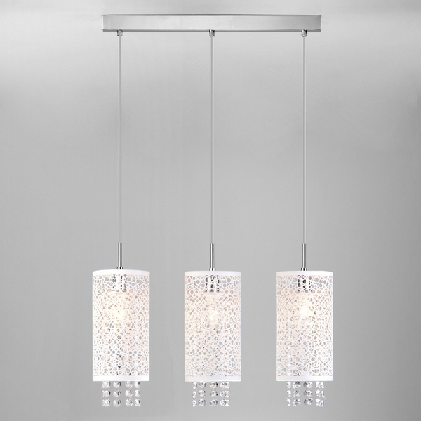 Хрустальный подвесной светильник 1181/3 хром-39249 Eurosvet 1181