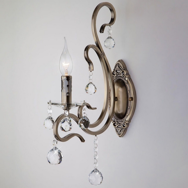 Бра 12505/1 античная Eurosvet 12505 бронза подсвечник