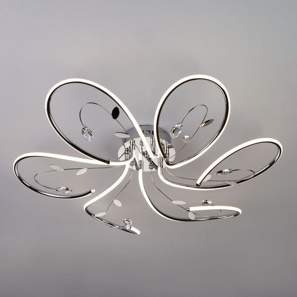 Потолочная светодиодная люстра 90082/6 Eurosvet Venzel хром