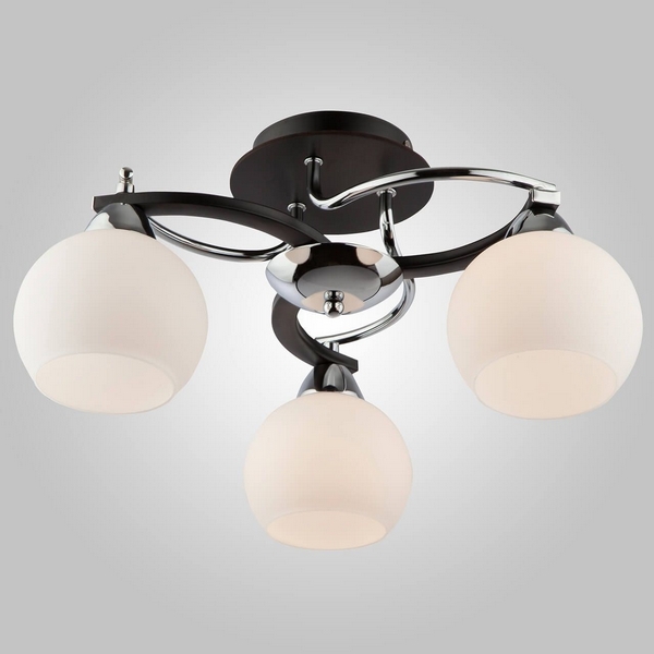 Люстра венге 9654/3 хром/венге Eurosvet 9654 хром / шарики